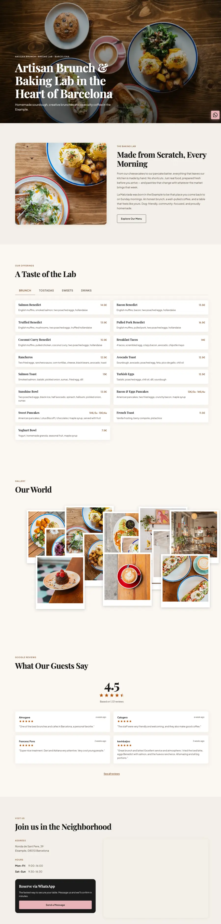 Concept project website screenshot